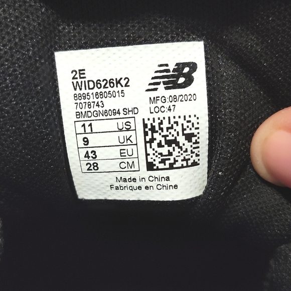 New Balance WID626K2 Slip-Resistant Black (Size 11) - Picture 4 of 11